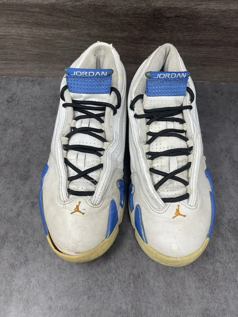 Air Jordan 14 Retro Low Pacific Blue Size 10 Mens 2006 Shoes 312567-141 AS IS